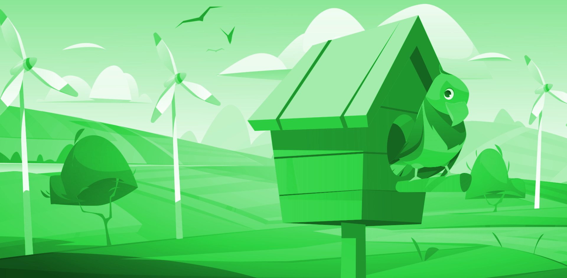 Banner Windpark Fraureuth