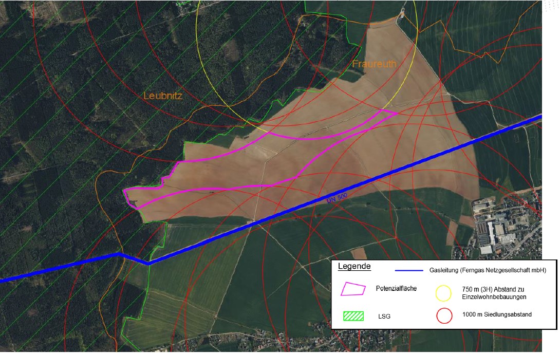Projektfläche Windpark Fraureuth eAB New Energy GmbH